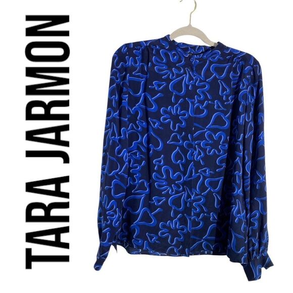 Tara Jarmon printed blouse Sz 38 - Picture 1 of 5